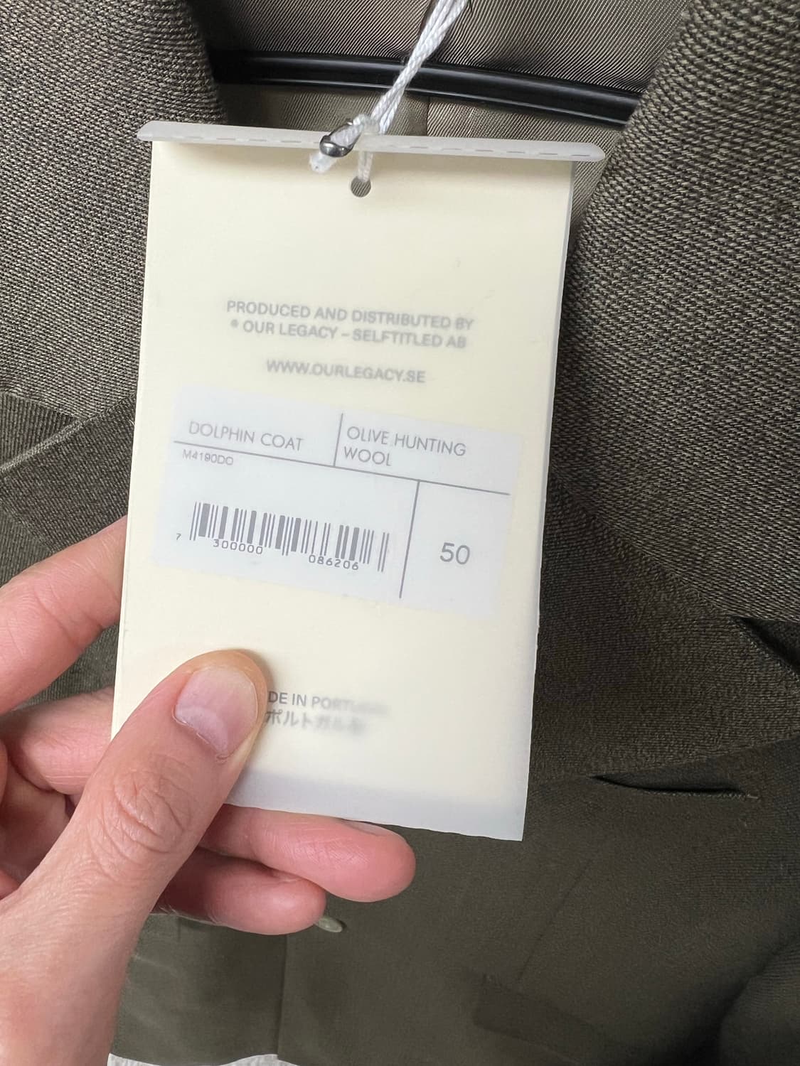 아워레가시/Our Legacy 돌핀코트/50사이즈 상품이미지3