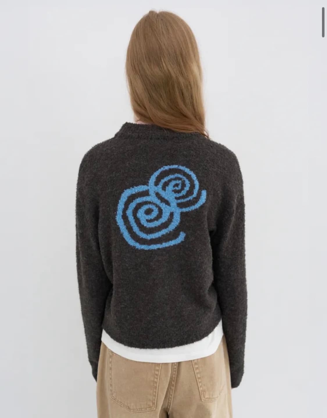 엔조블루스 부클 크롭 니트 집업  상품이미지2