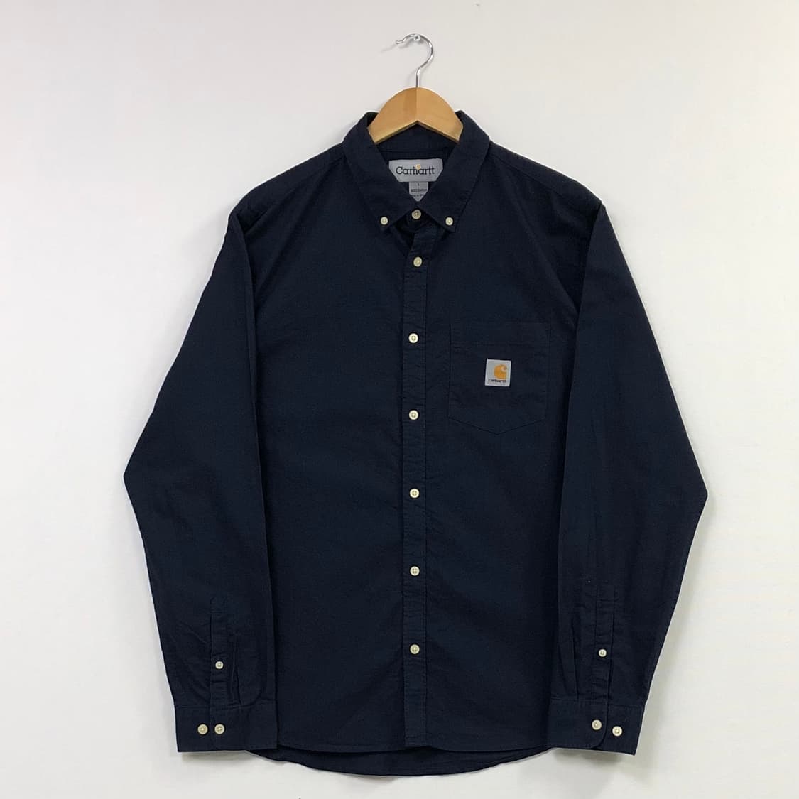 L 칼하트 네이비 워크 셔츠 상품이미지2