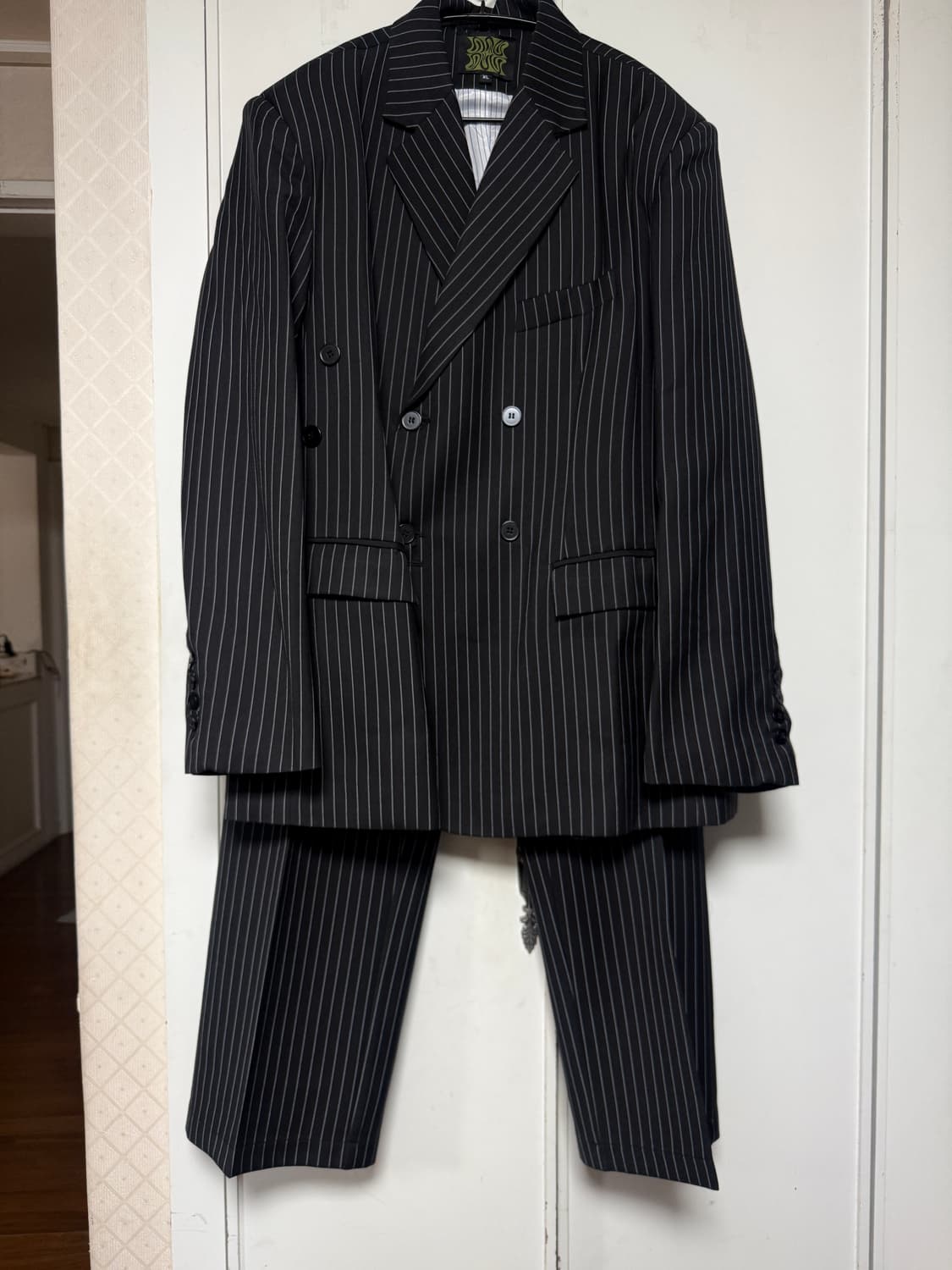 Weave studio 렉토맛 스트라이프 랩 블레이저 셋업 XL 상품이미지8