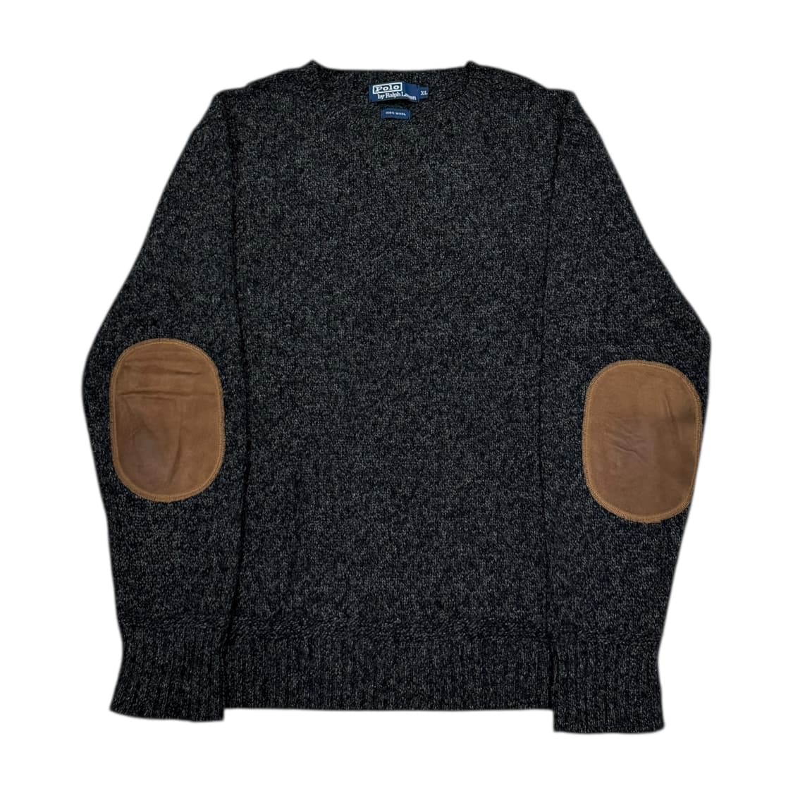 폴로 랄프로렌 울100 엘보우 패치 니트 그레이 XL 상품이미지1