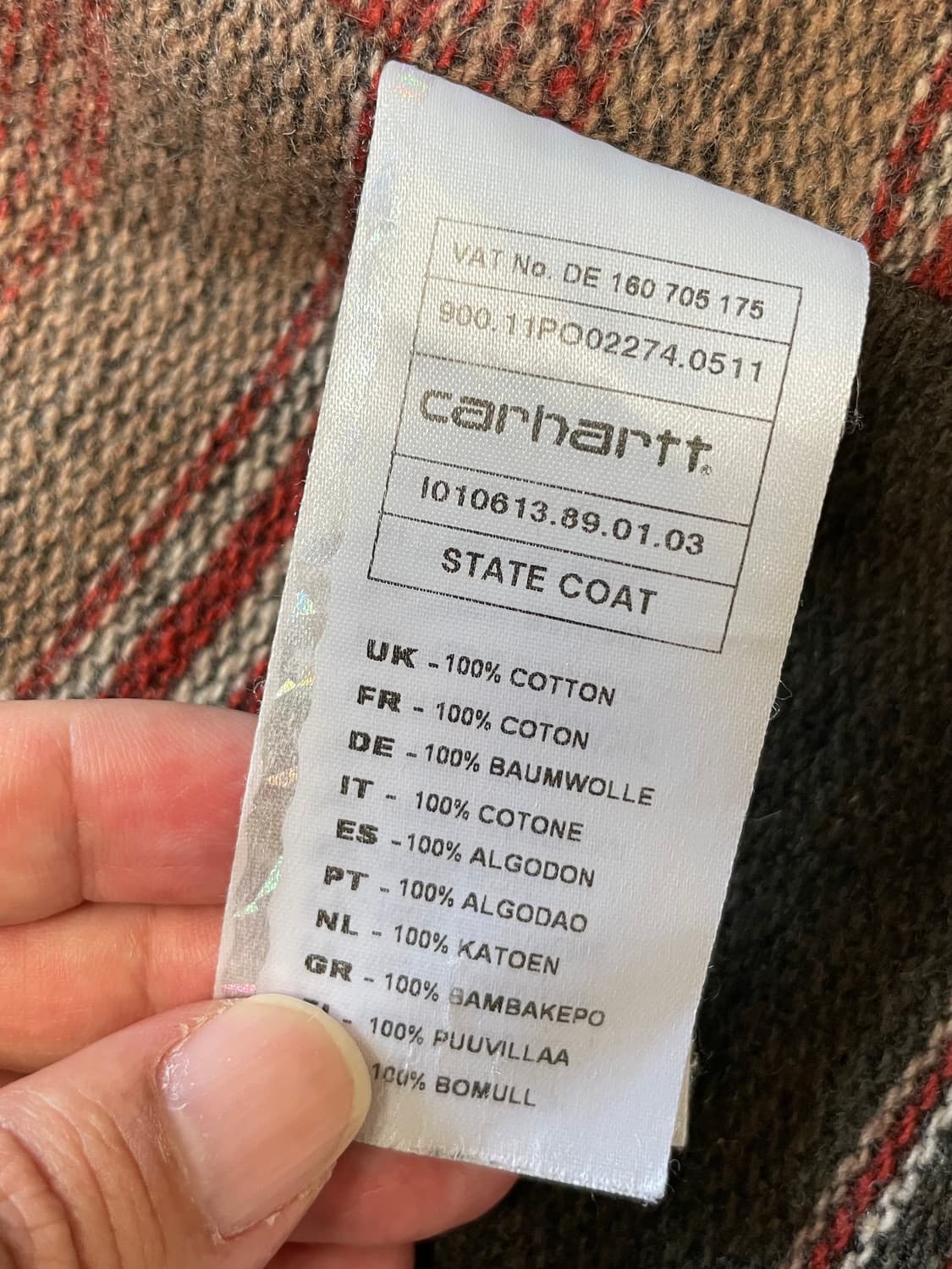 칼하트 올드로고 빈티지 워크자켓 쵸어자켓 (블랑켓 라이너) 상품이미지4