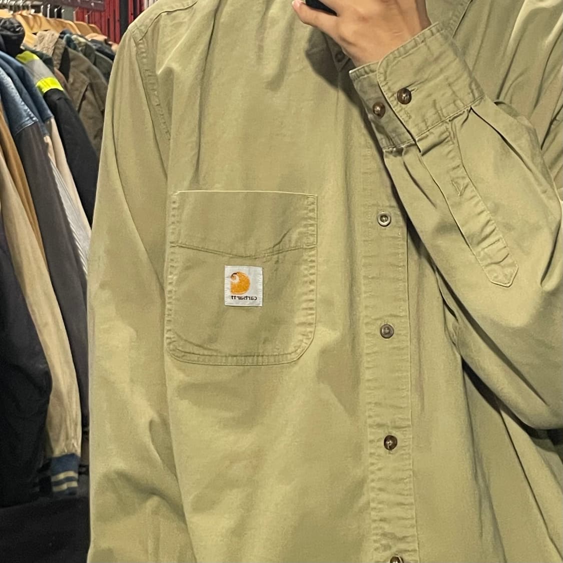 [IM] carhartt 칼하트 겨자 긴팔셔츠 상품이미지5