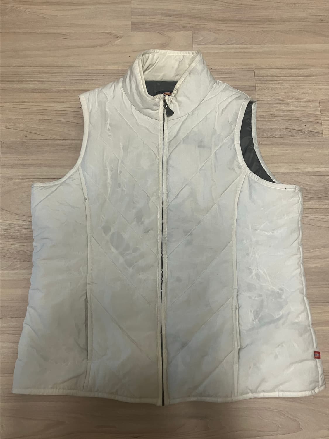 디키즈 흰색 패딩 조끼 상품이미지1