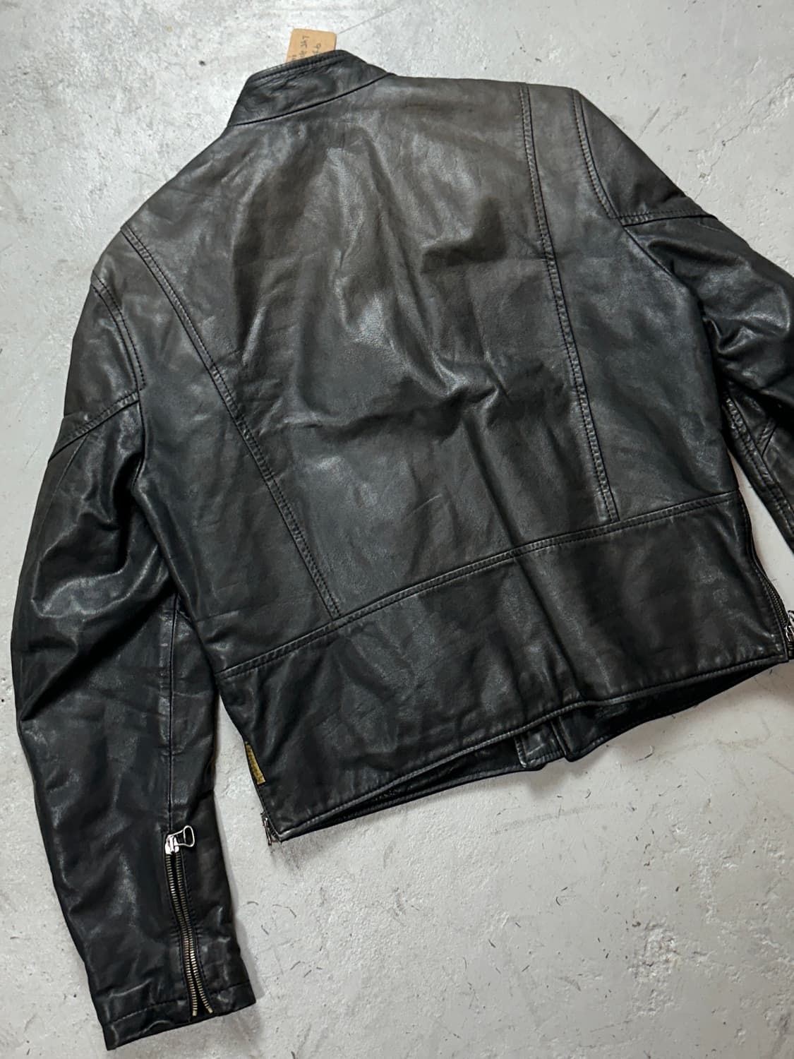 00's 아르마니 고트스킨 레더 자켓 빈티지 바이커 카페레이서 자켓 상품이미지6