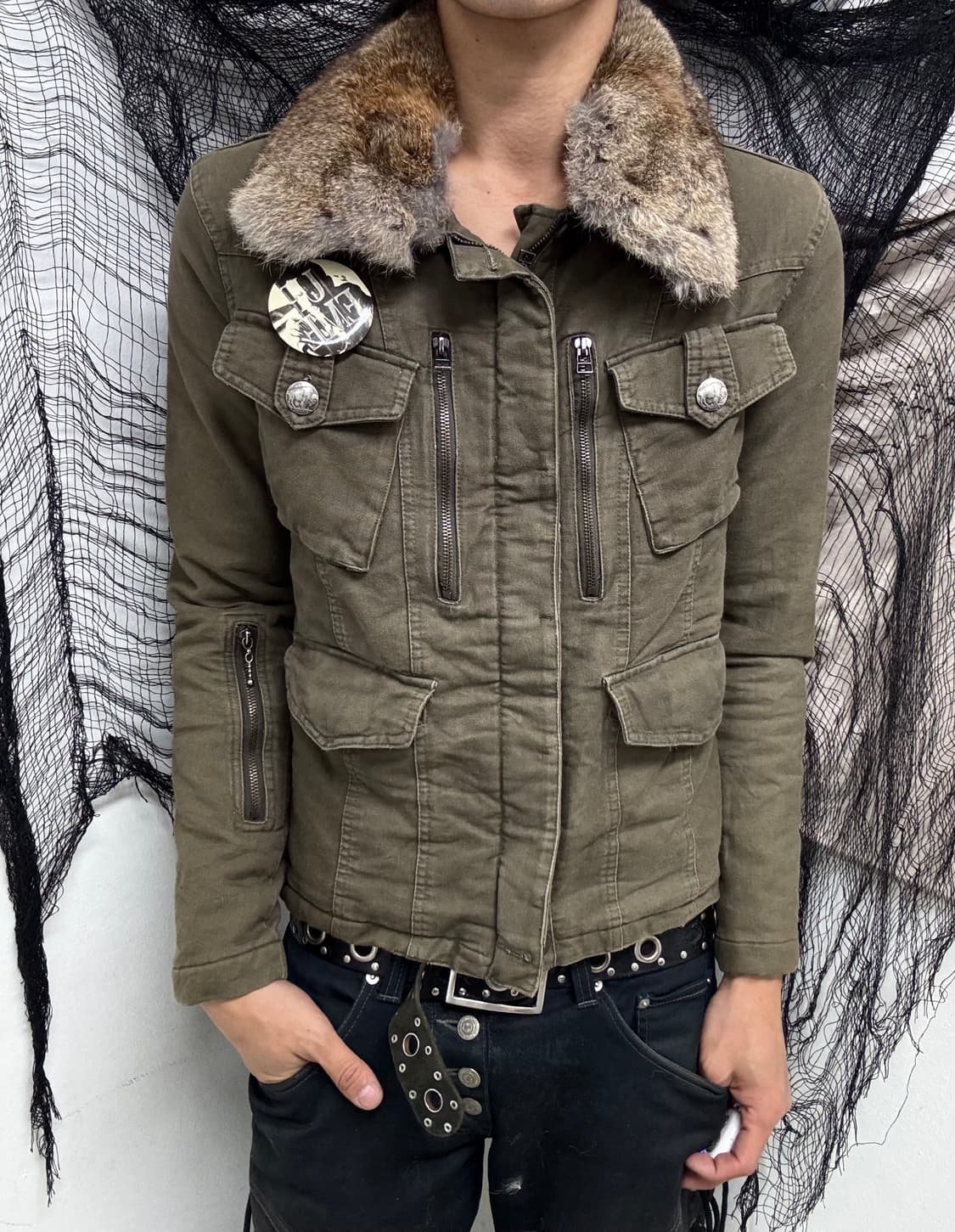 Fur Trimming 00’s Design 2-way Jacket 상품이미지1