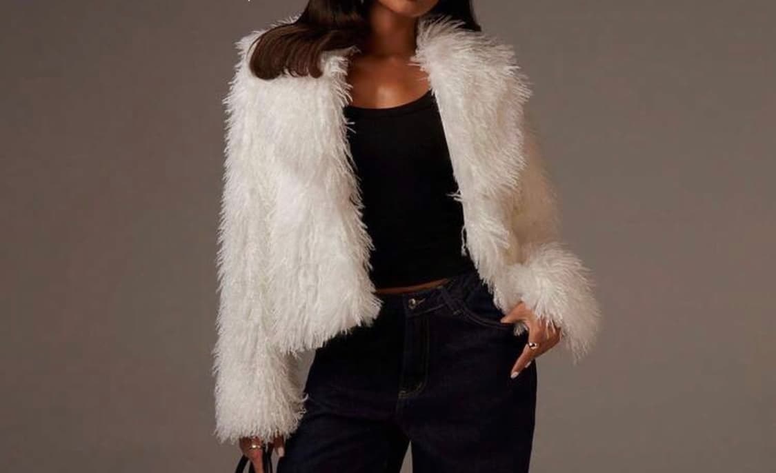 하얀색 퍼자켓 상품이미지2