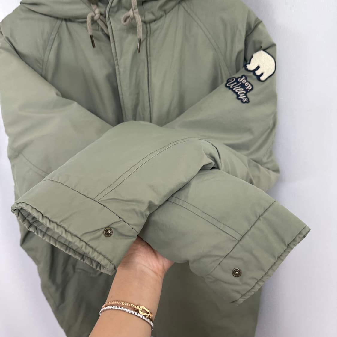   지프 남자 후드 패딩점퍼 오리털 솜빵빵 100 L  WEOE 상품이미지5