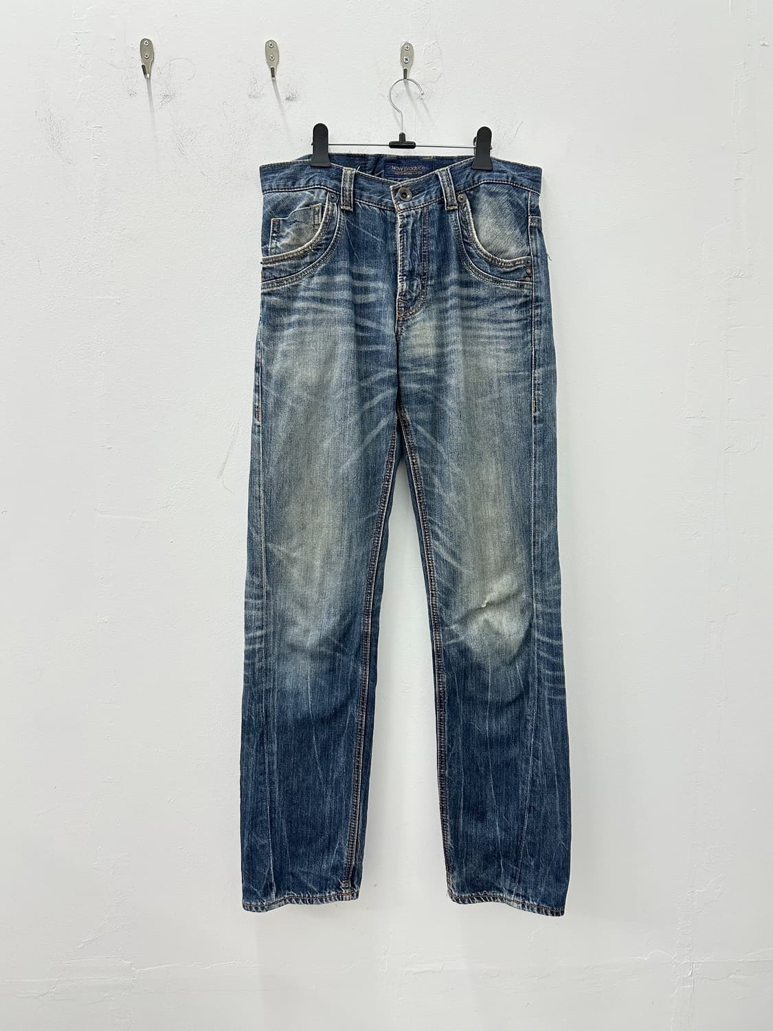 Navy produce stud & zipper detail denim  상품이미지9