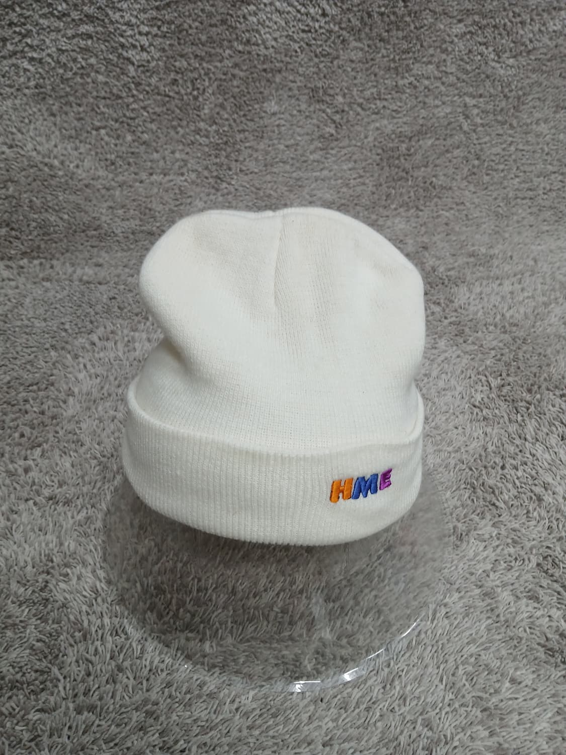 HME 흰색 니트비니 상품이미지1