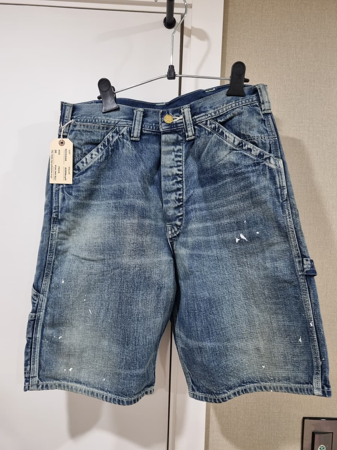 슈가케인 데님 쇼츠 반바지 워시드  SC52568 30사이즈 상품이미지1