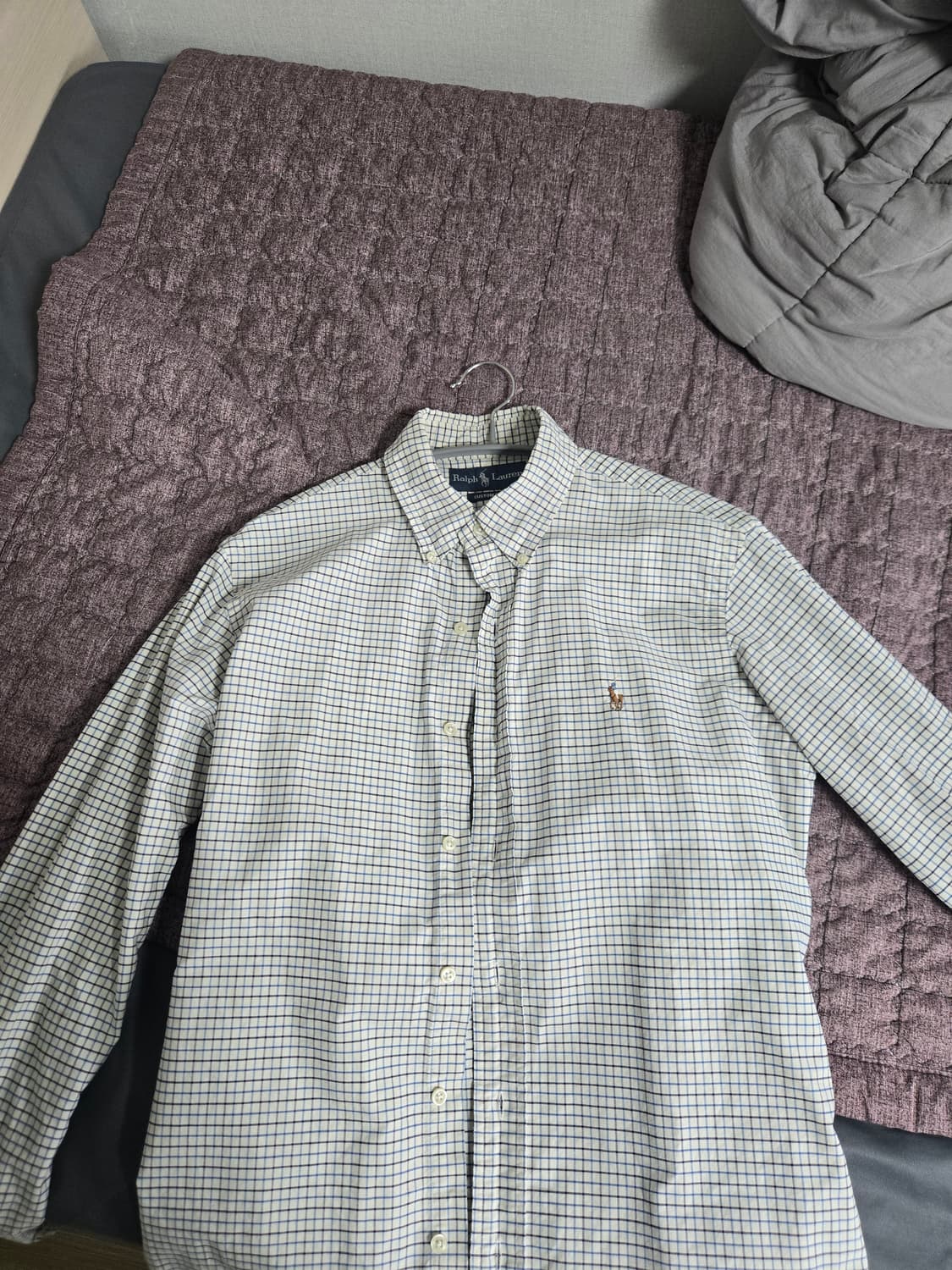 폴로 랄프로렌 커스텀핏 체크 셔츠 M 상품이미지2