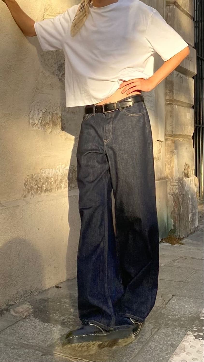 빈티지 생지 데님 팬츠 상품이미지3