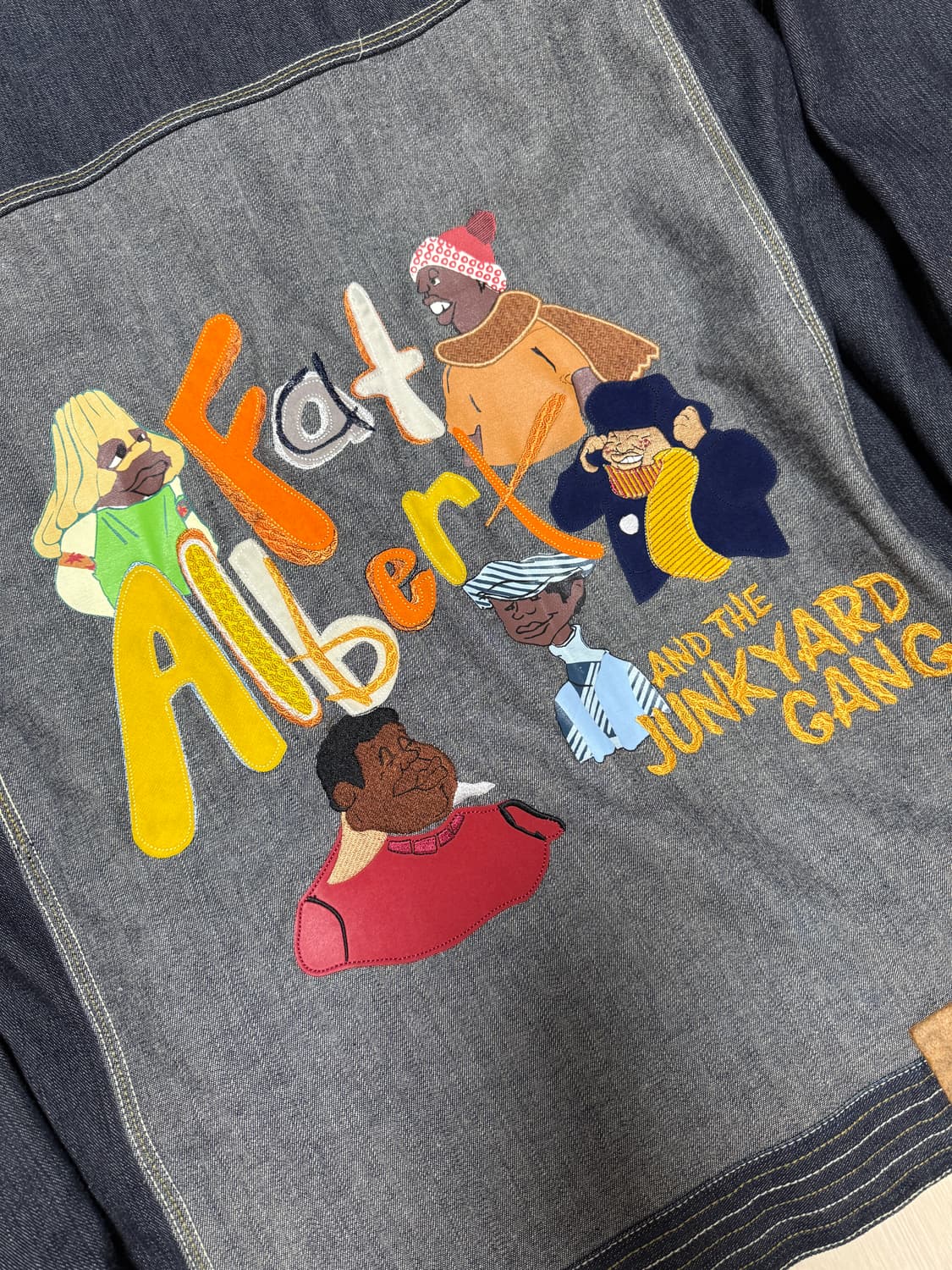 00's 플래티넘 푸부 fat albert 데님 자켓 상품이미지5