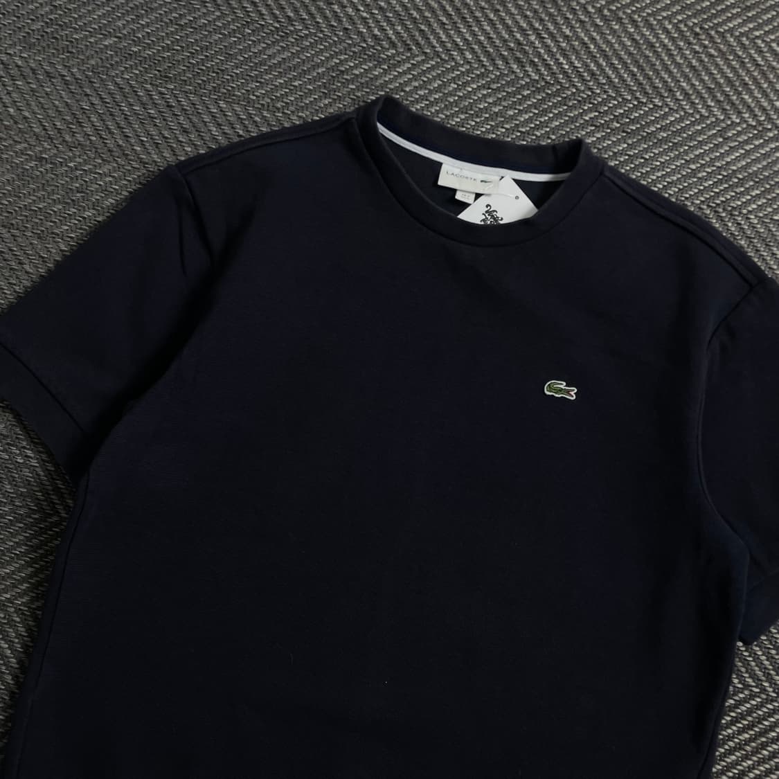라코스테 네이비 크루넥 반팔 티셔츠o 4134 상품이미지3