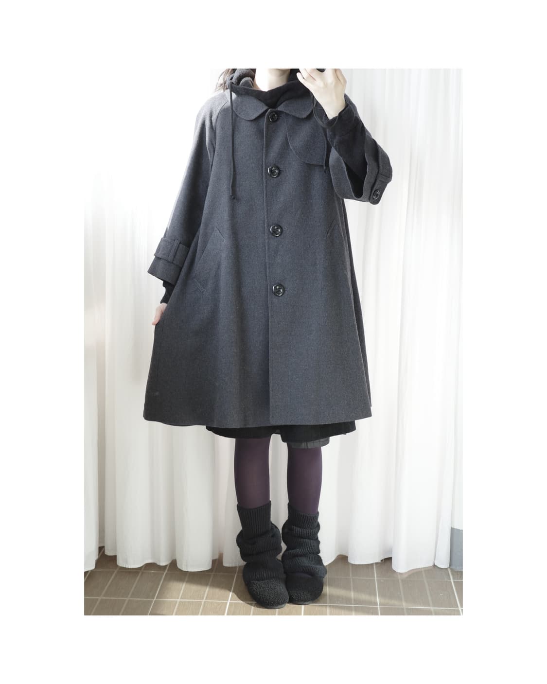 개인결제창 Comme ca ism charcoal coat 상품이미지2