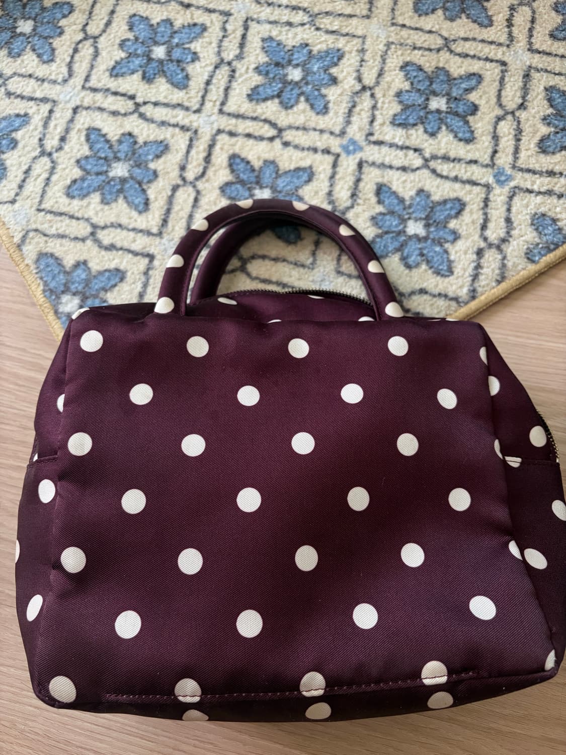 피치바스켓마켓 도트백 퍼플 상품이미지2