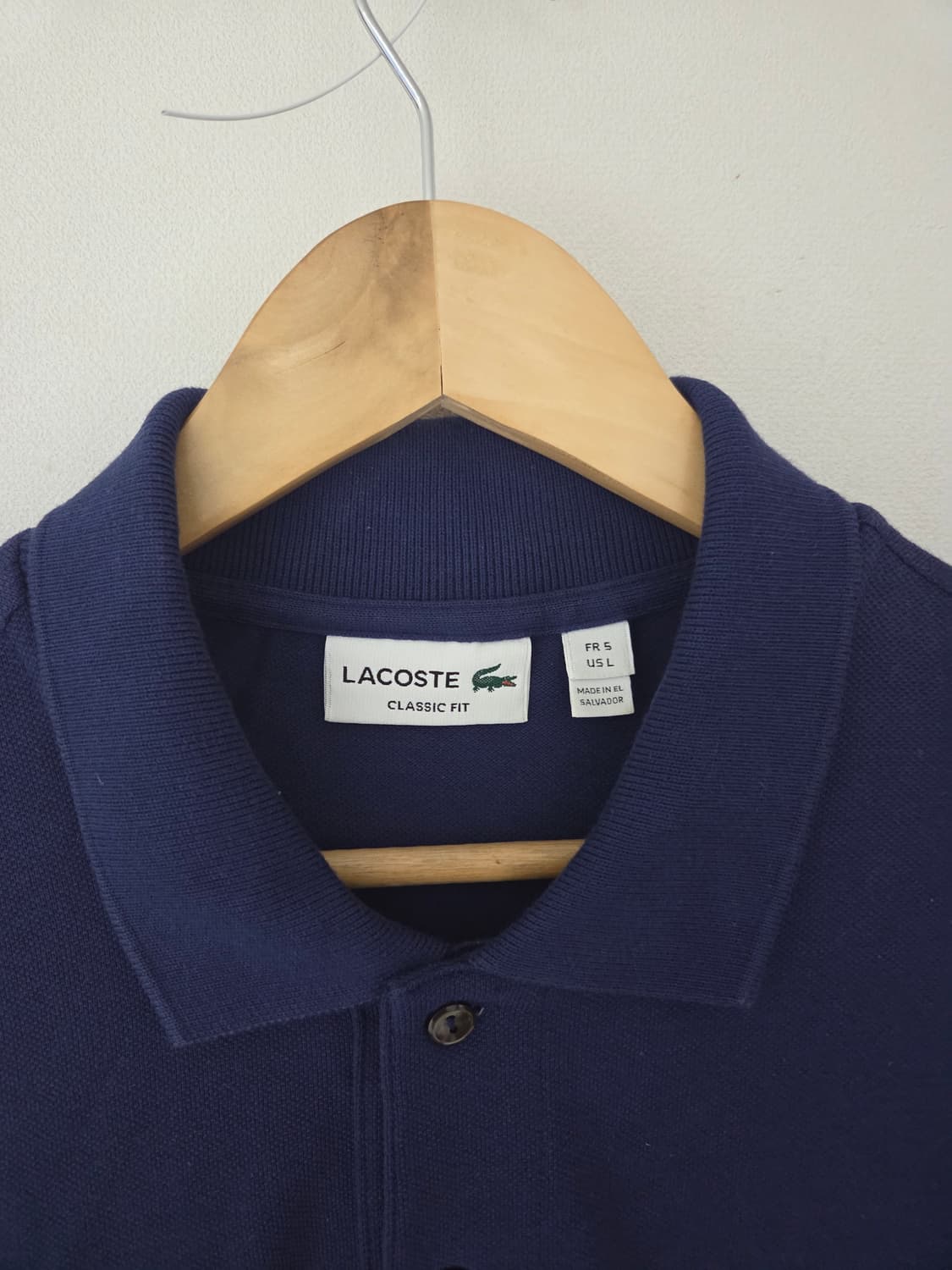 라코스테 네이비 반팔카라티(클래식핏,105사이즈) 상품이미지5