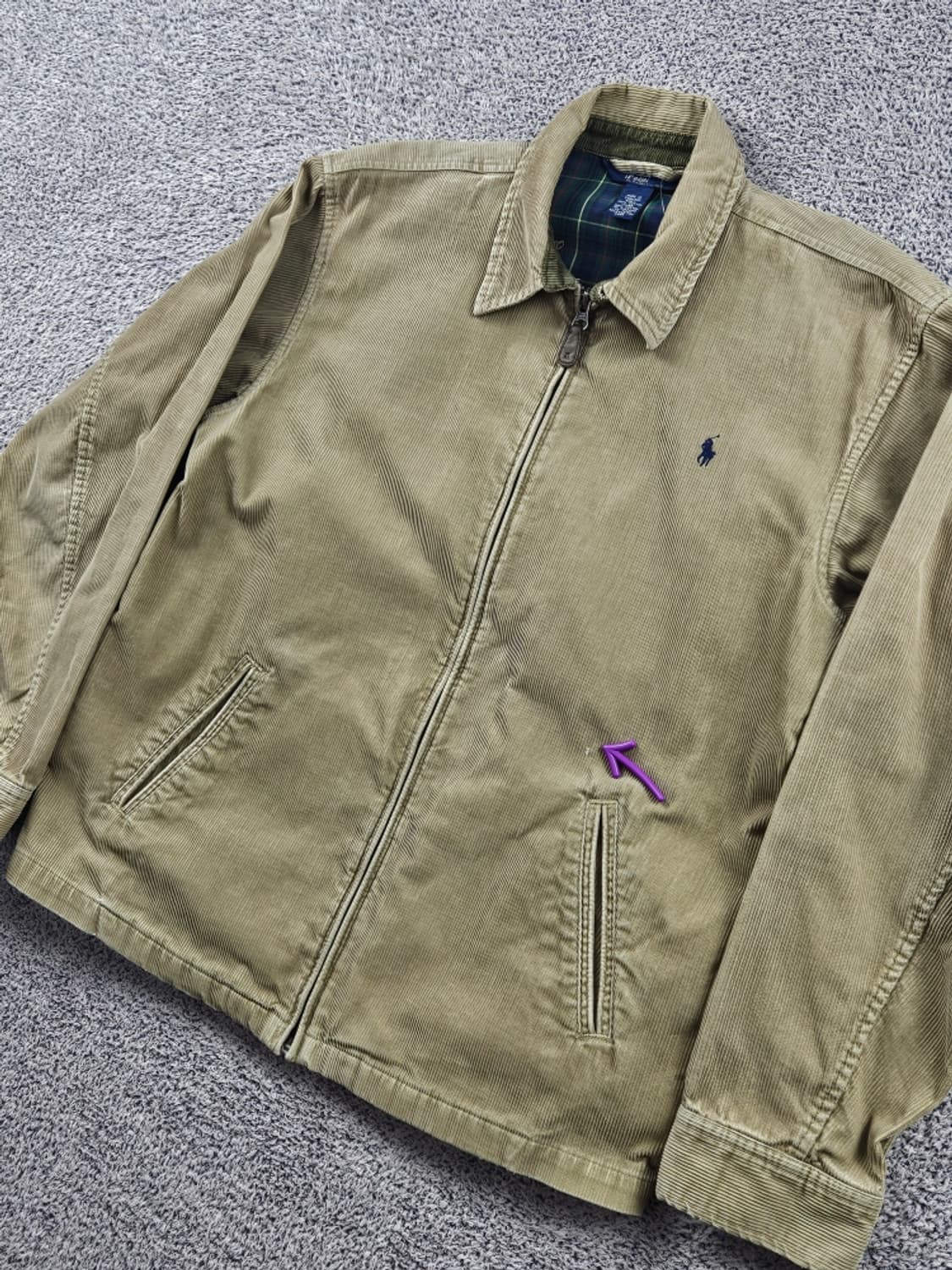 폴로랄프로렌 스윙탑 코듀로이 블루종 자켓 ( M추정 ) / 9439 상품이미지6