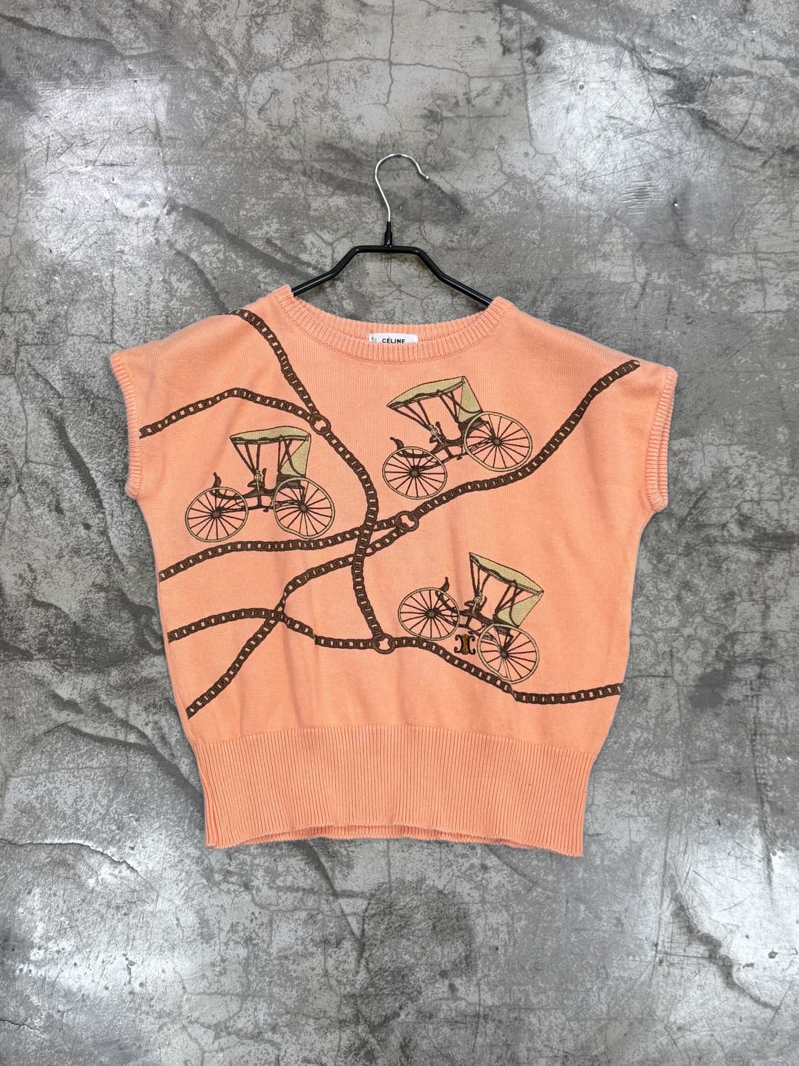 셀린느 마차 프린팅 니트 탑 상품이미지1