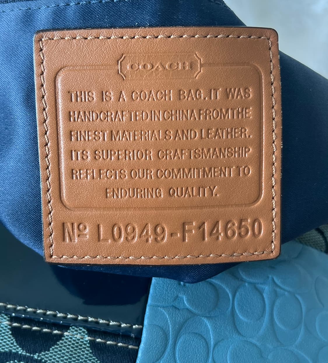 90s coach 시그니처 패치워크 아카이브 레더 캔버스 숄더백 상품이미지8