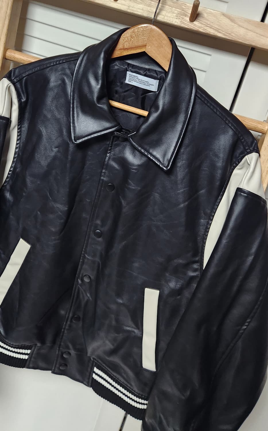 바르티멘토 레더 바시티 자켓 상품이미지3