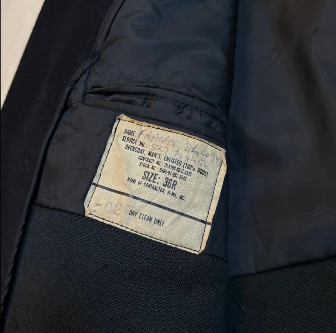 80s US NAVY pea coat 피코트 (made in usa) 상품이미지6