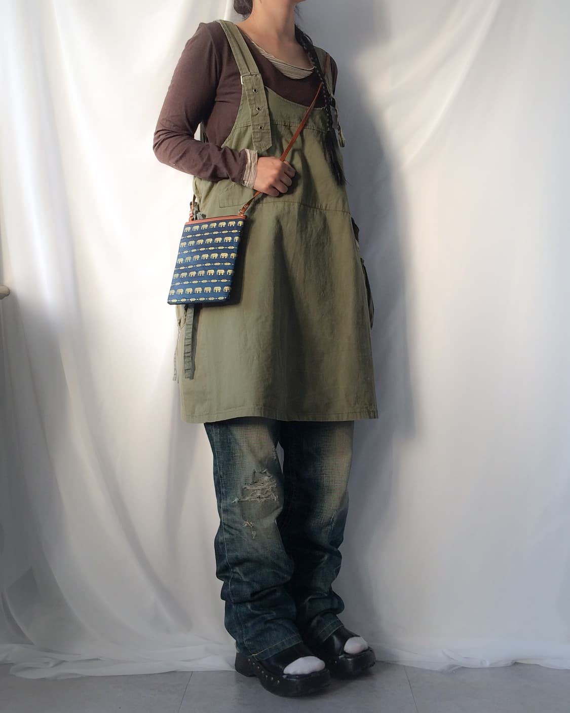 Side pocket point suspender onepiece 상품이미지7