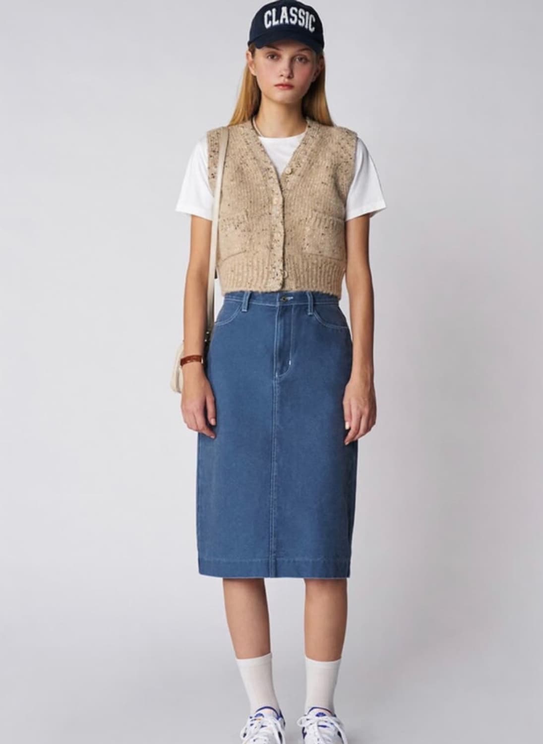 그로브 데님 스커트 상품이미지1