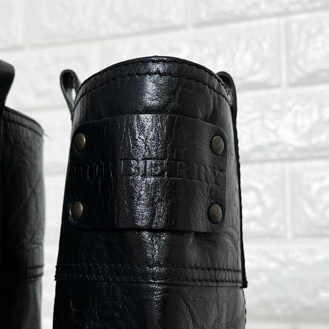 Burberry Leather Long Boots Black / 36 상품이미지8