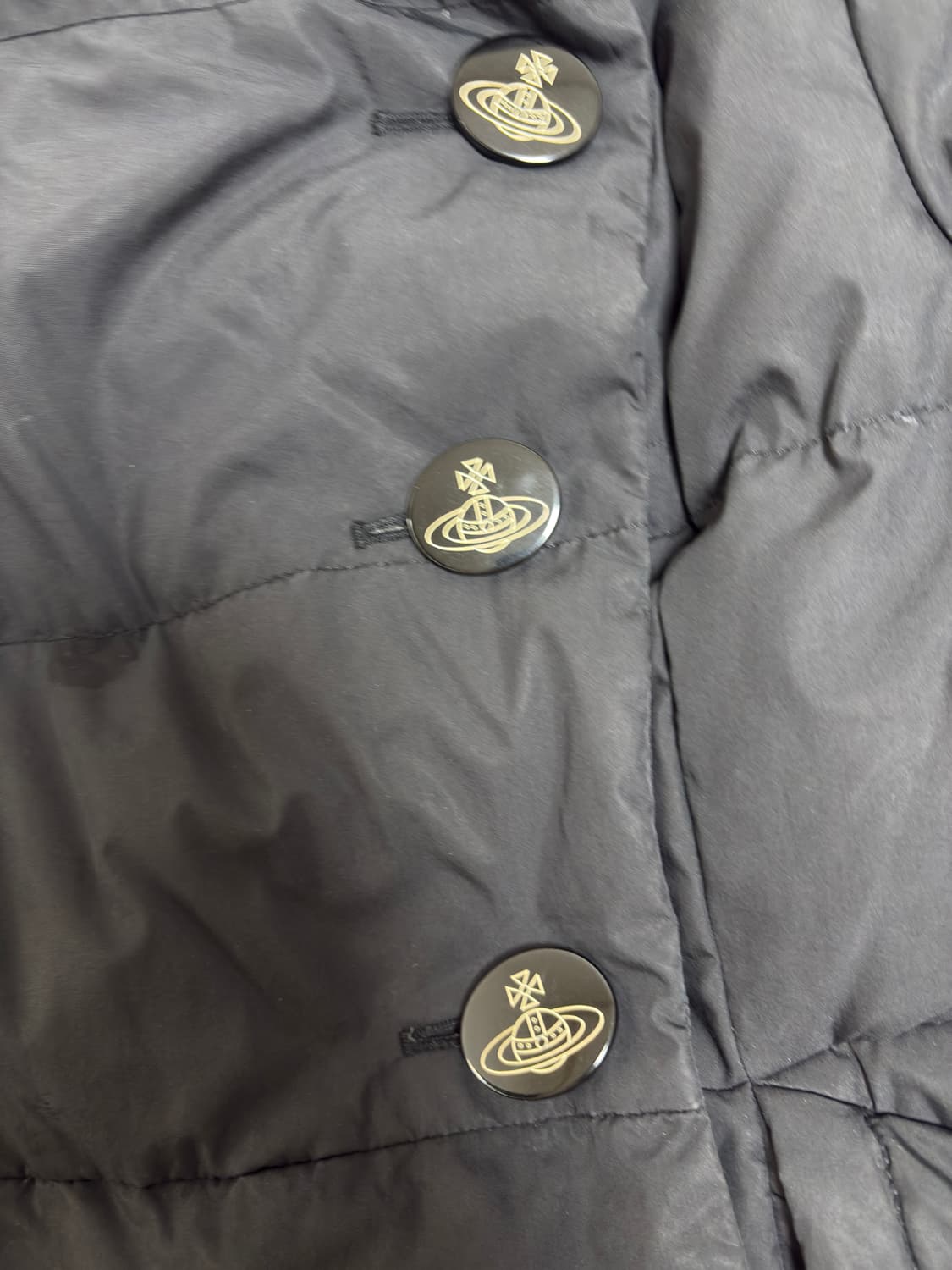 비비안 웨스트우드 블랙 다운 패딩 코트 상품이미지5