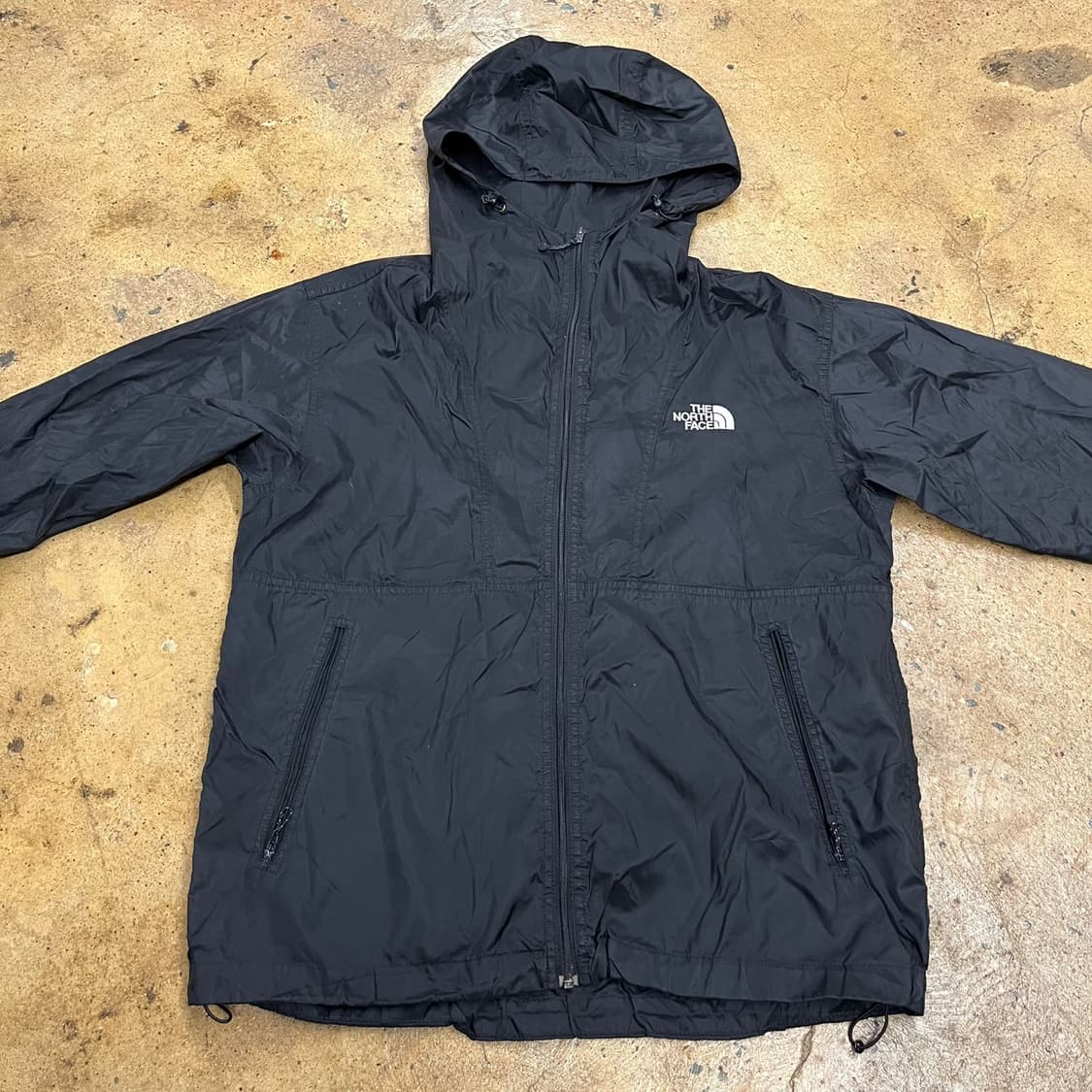 [정품/95,m] 노스페이스 블랙 바람막이 후드 자켓 b8 상품이미지3