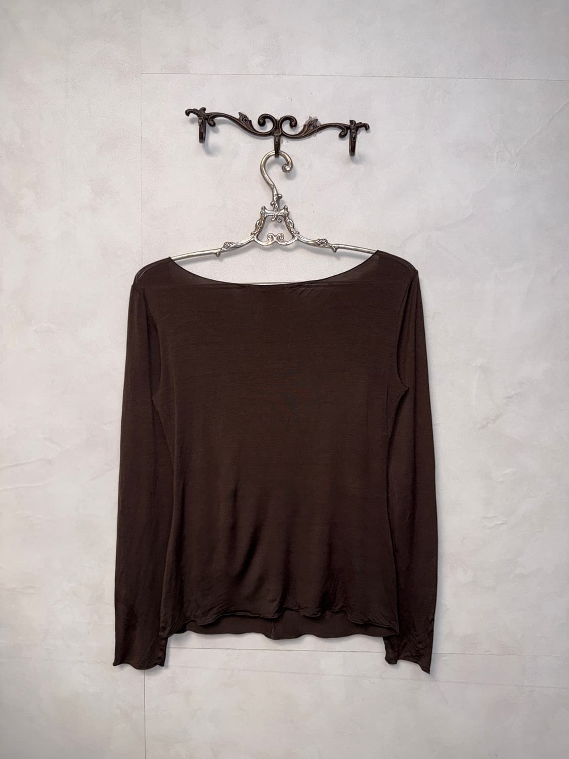 Armani Collezioni brown shirring sleeve 상품이미지5