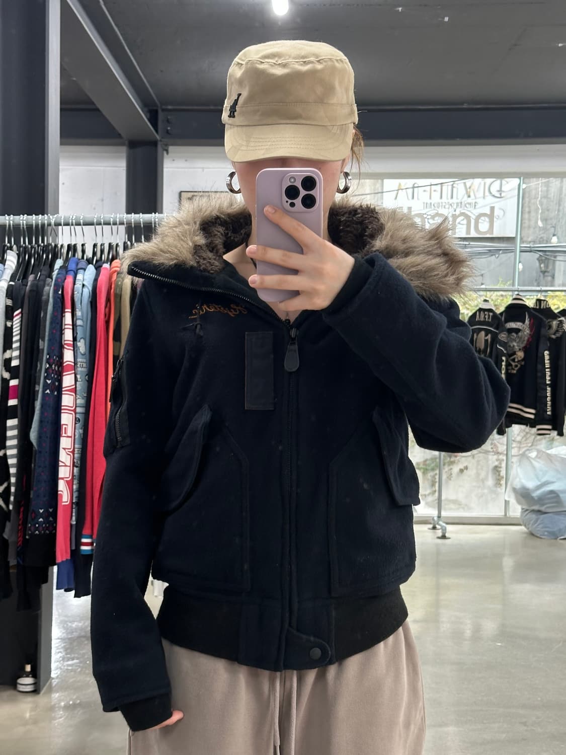 히스테릭글래머 울프죠 Y2k n-2b 울 자켓 상품이미지1