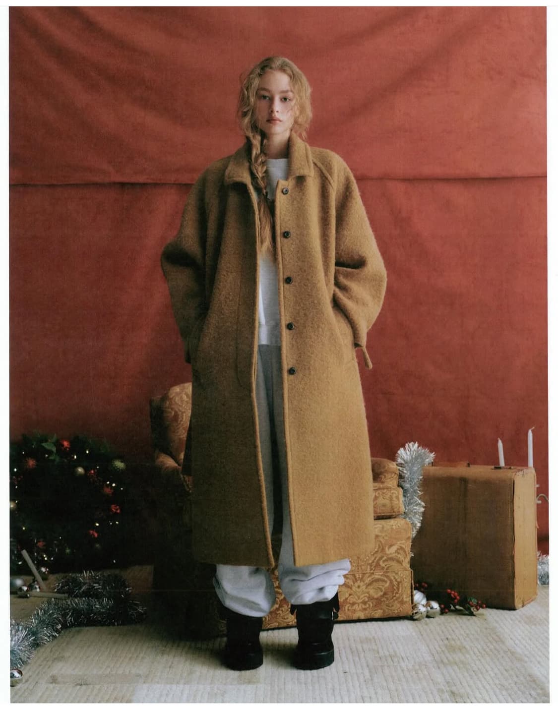 리본빛 ribbonbit 알파카 코트 상품이미지1