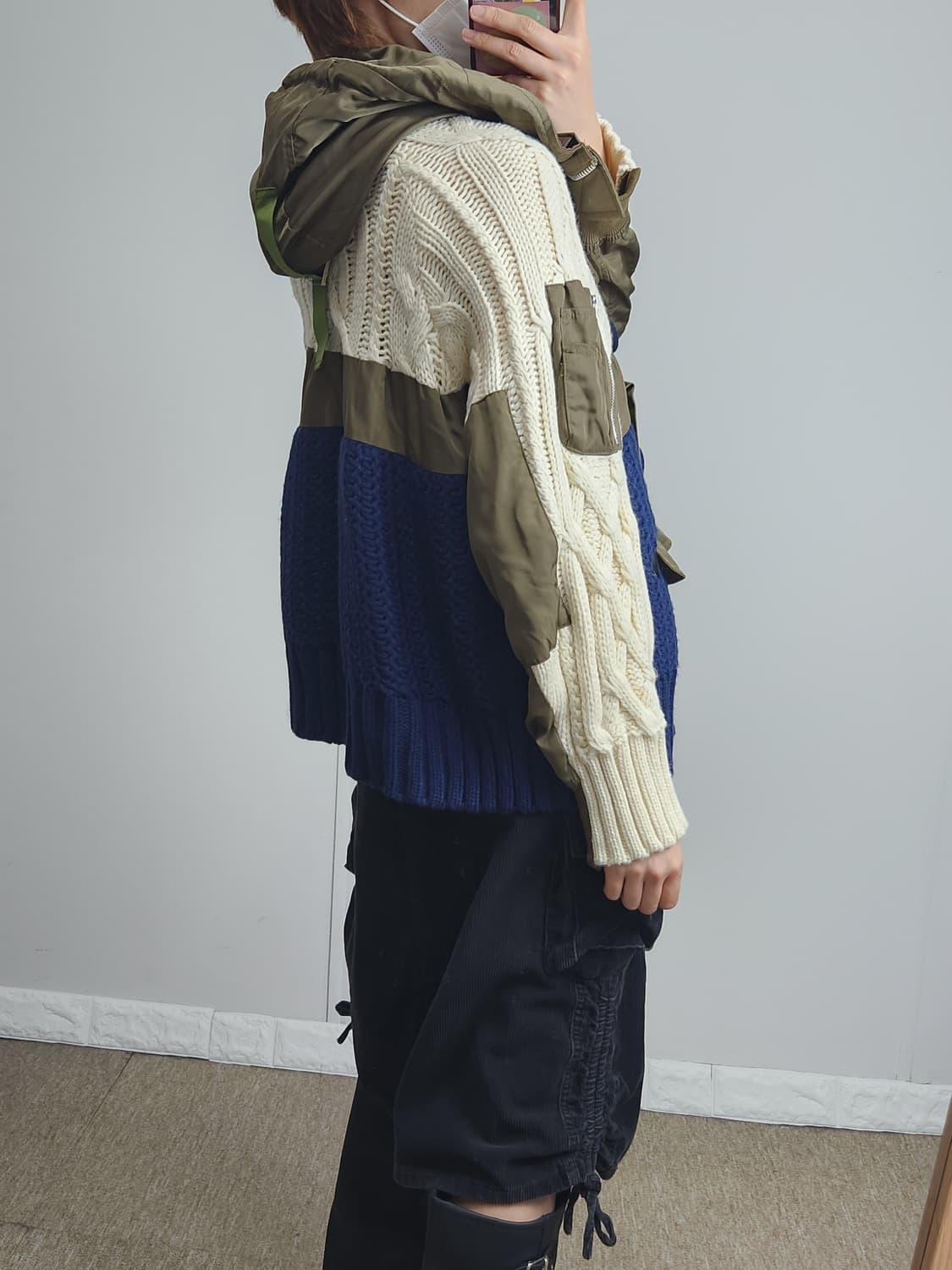 스웨터 야상 후드 점퍼 상품이미지3