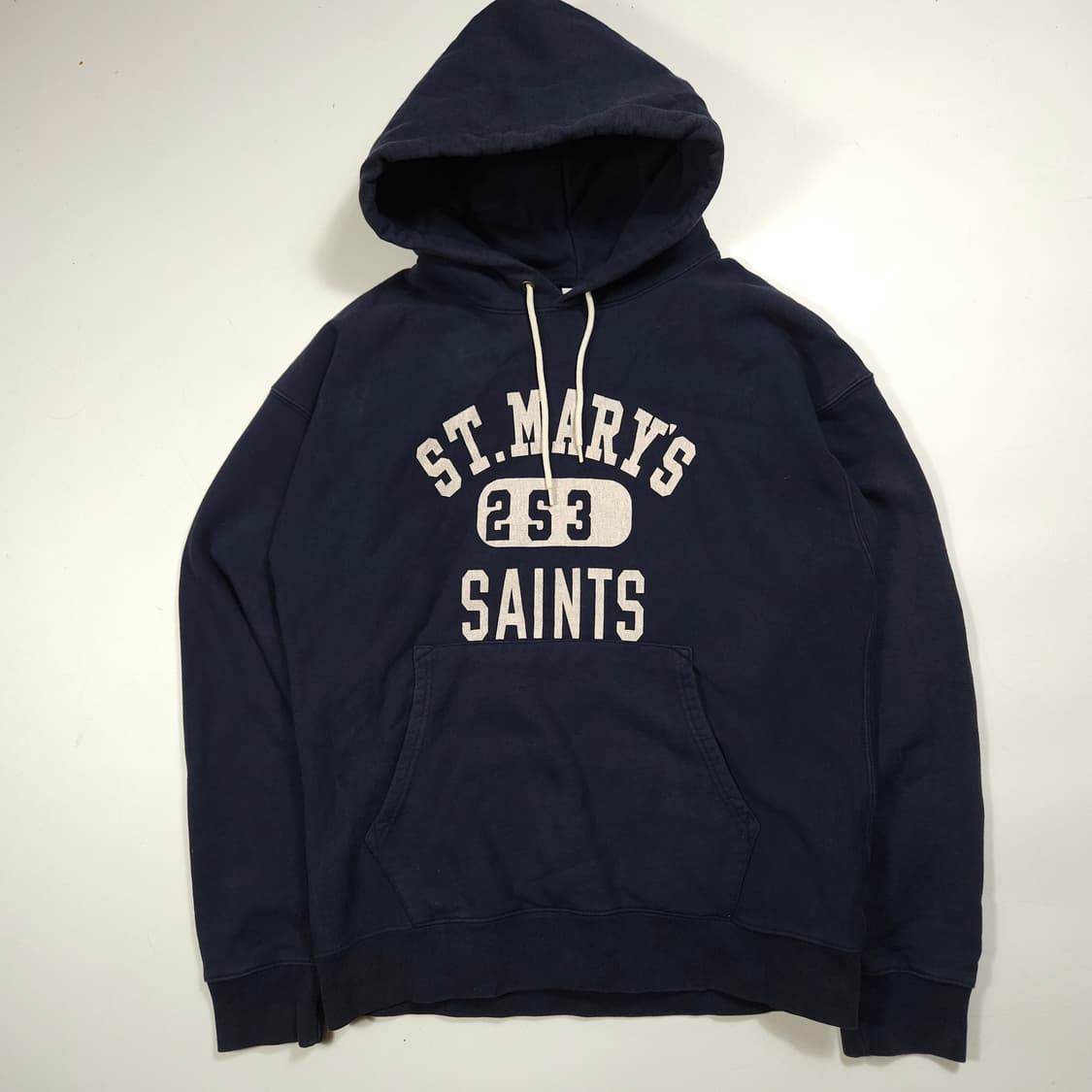 아웃스탠딩 헤비웨이트 네이비 후드티  상품이미지1