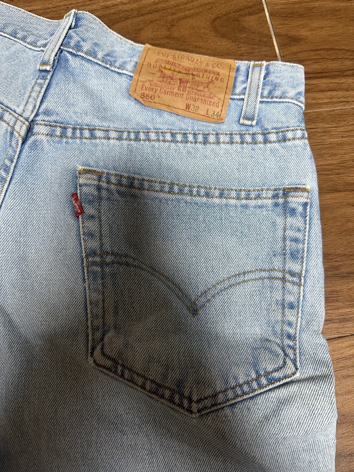 00s 빈티지 리바이스 550 연청 32 릴렉스핏 상품이미지4