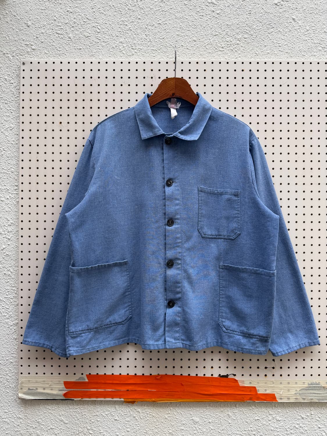OLD VINTAGE WASHED LIGHT BLUE 프렌치워크자켓 상품이미지1