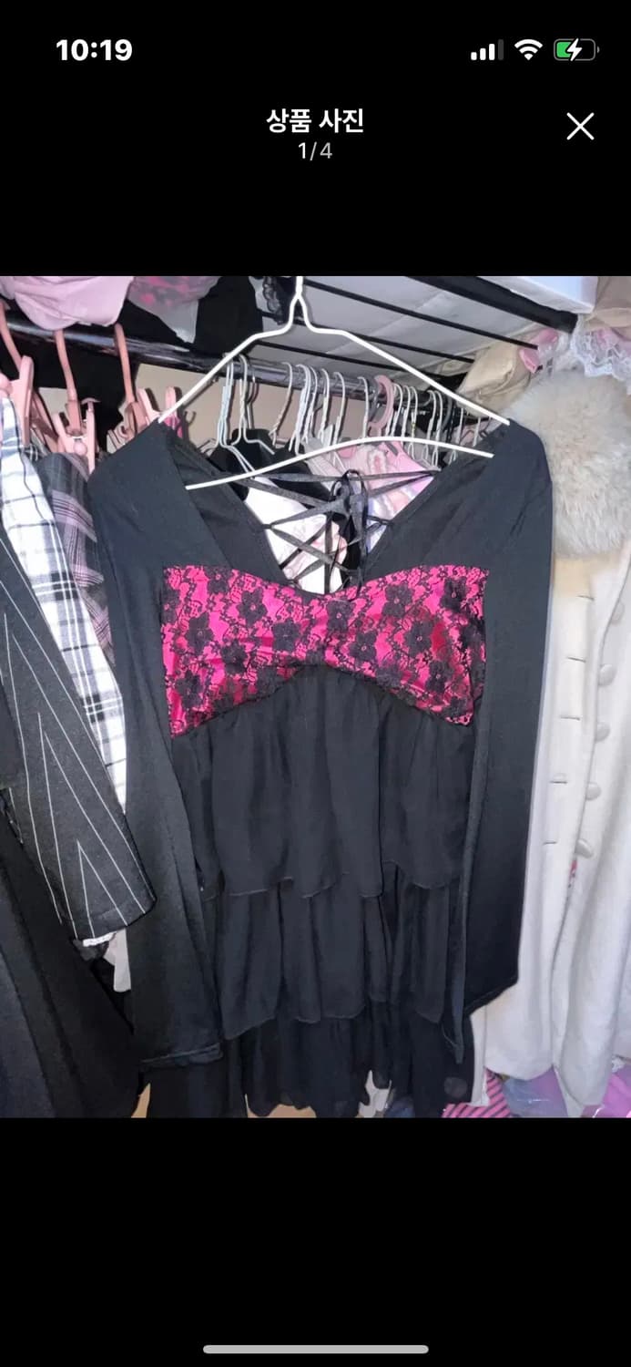 갸루 마즈깔 원피스 빈티지 핑크 mars 슈가글로스 상품이미지1