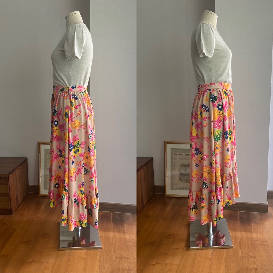 MSGM 플라워패턴 스커트(40) 상품이미지2