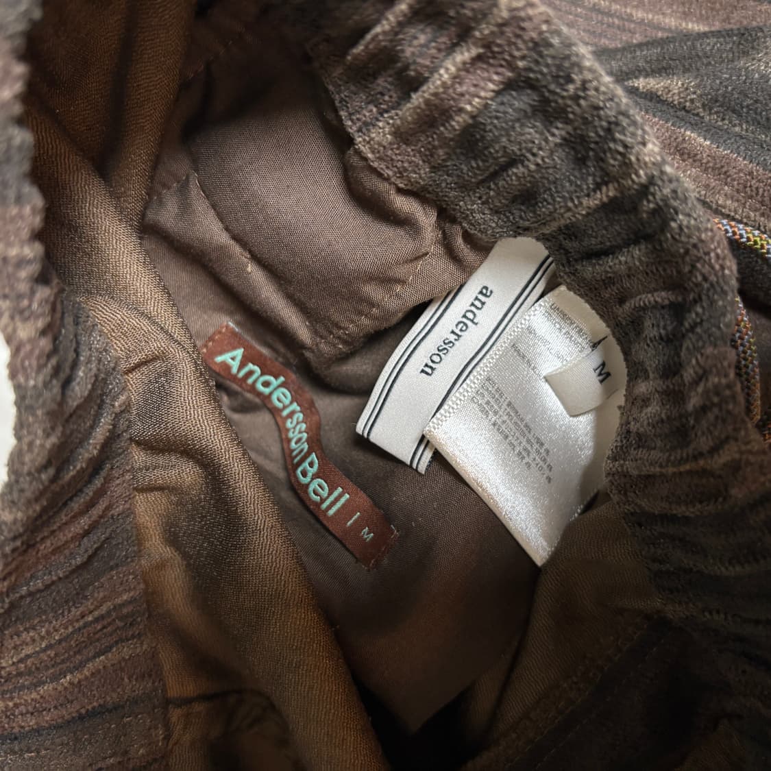 앤더슨벨 스트라이프 바지 (M) 상품이미지4