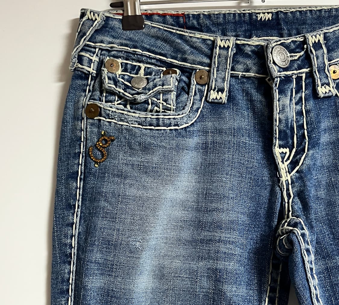 트루릴리젼 부츠컷 플레어진 데님 펜츠 청바지 29 상품이미지4