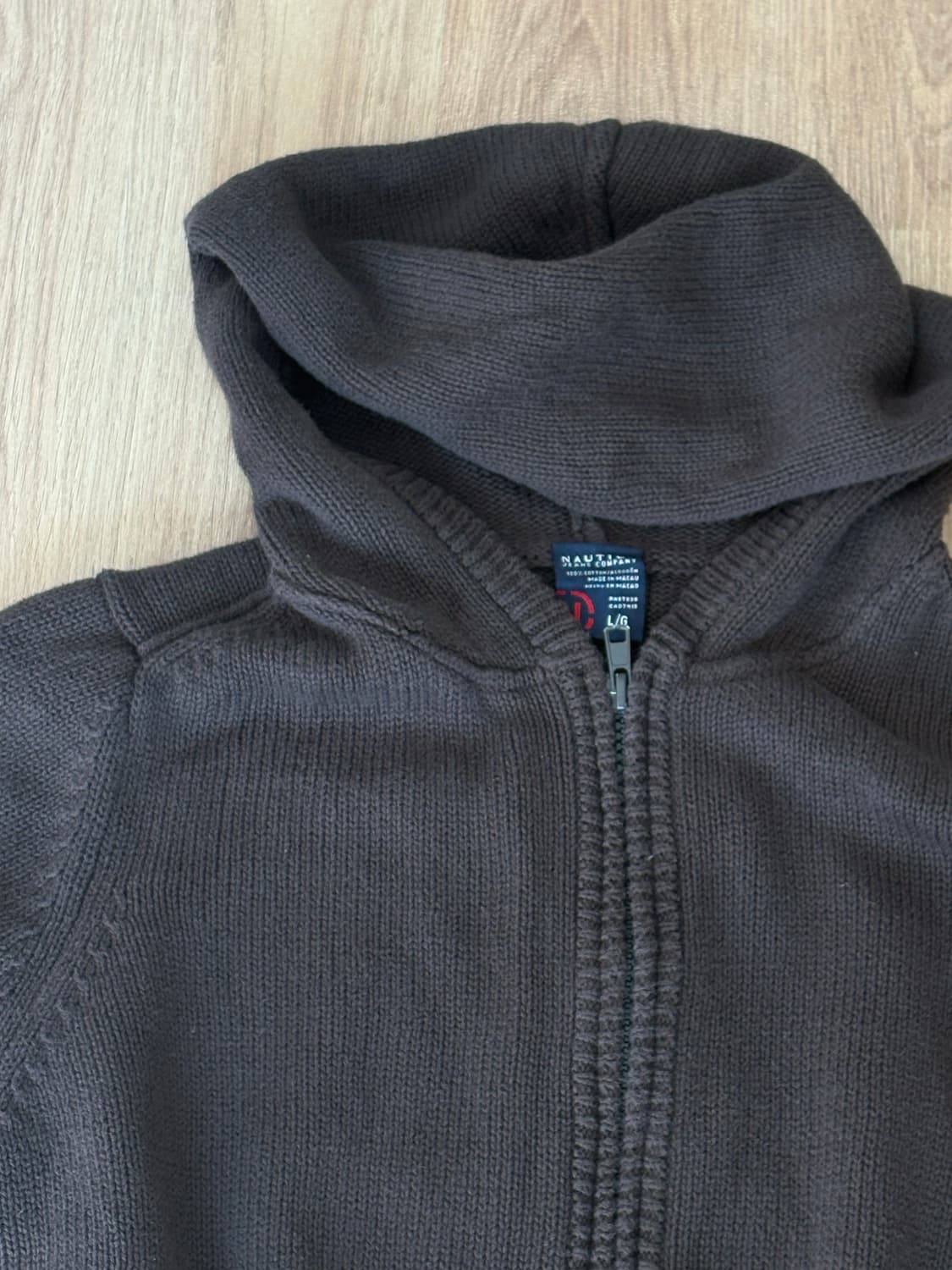 일본 빈티지 니트 후드집업 상품이미지2