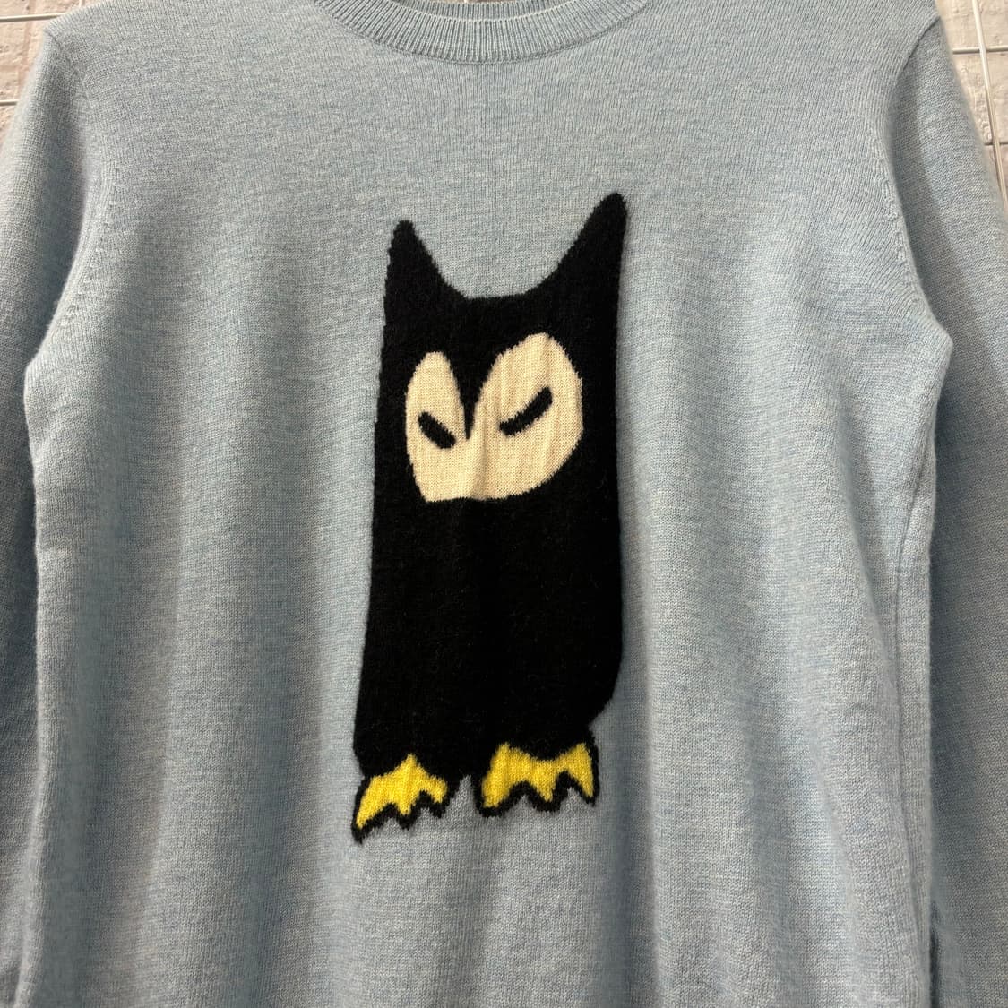 럭키 슈에뜨 부엉이 울 니트 M 상품이미지5