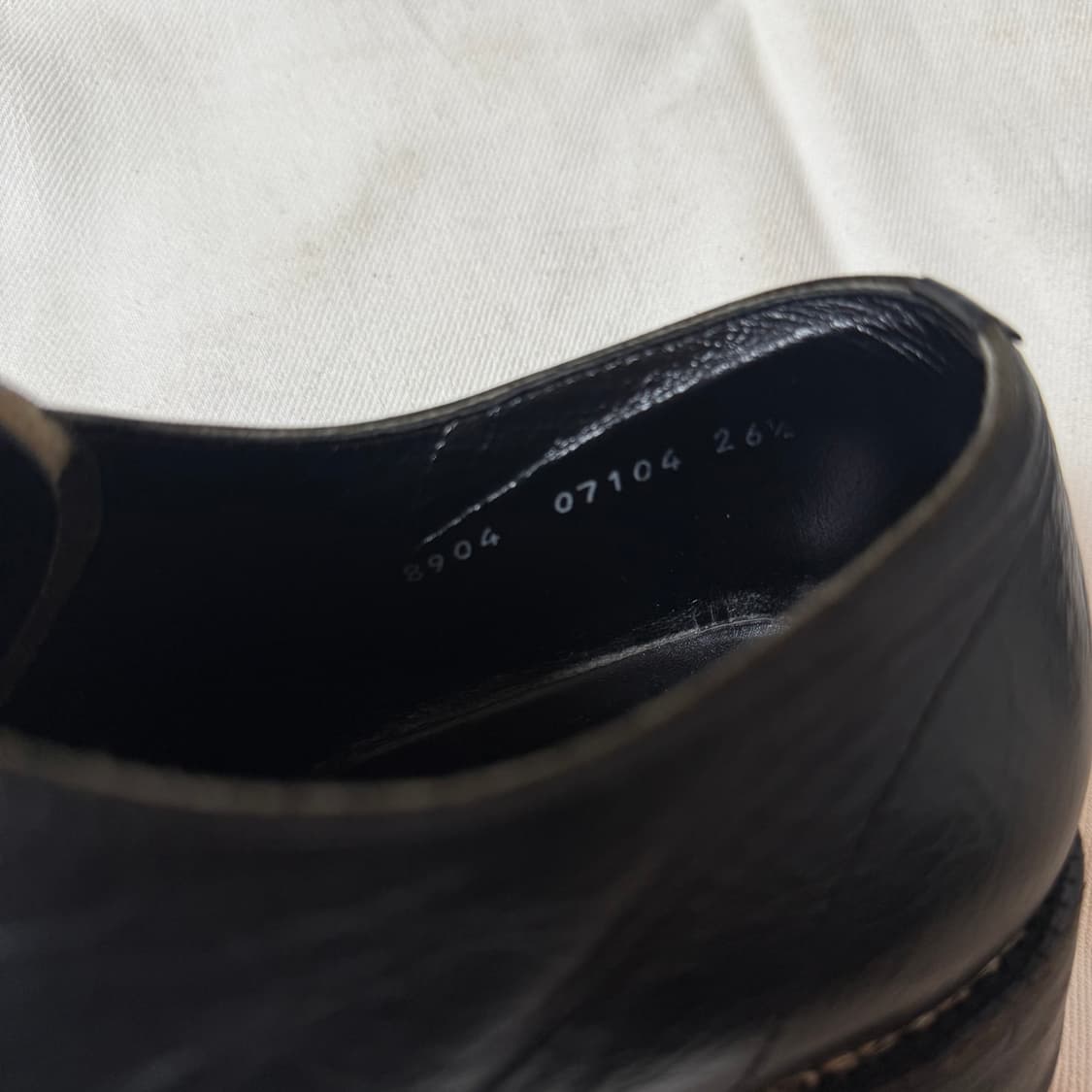 [26 1/2, 265-270]꼼데가르송 옴므 레더 스트랩 더비슈즈 상품이미지7