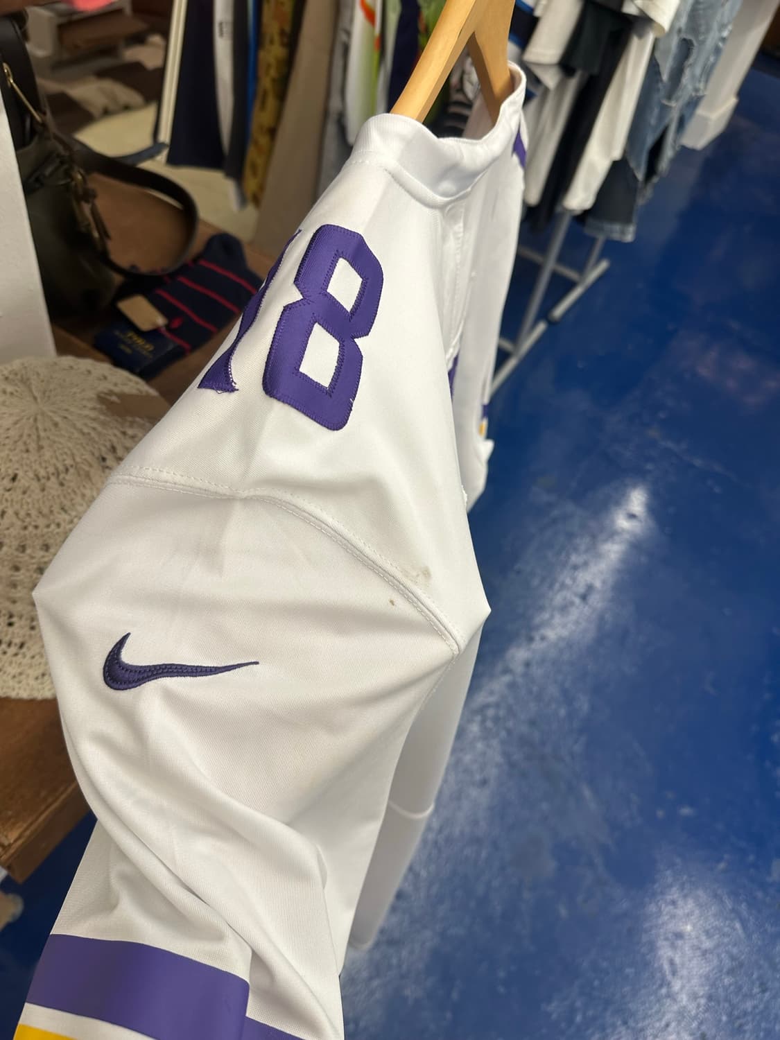 NIKE NFL 바이킹스 블록코어 풋볼져지 상품이미지8