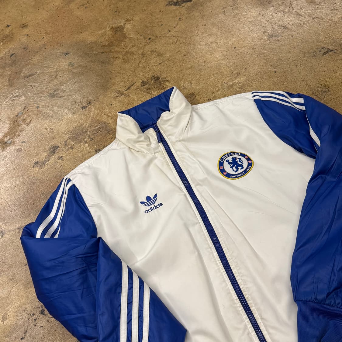 [정품] 아디다스 첼시 블루 파란색 양면 패딩 점퍼 b15 상품이미지5