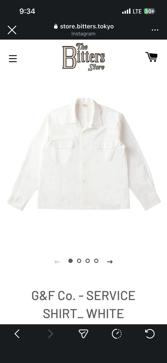 G&F co. 서비스셔츠 화이트 상품이미지4