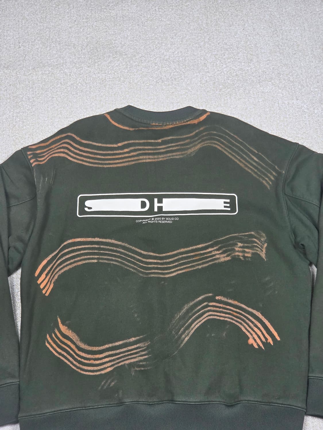 [솔리드옴므] SDHE 백로고 붓터치 맨투맨 | 00282 상품이미지6